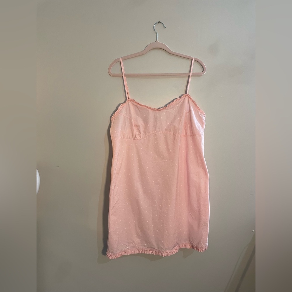 Tommy Hilfiger Light Pink with White Polka Dots Summer Mini Dress